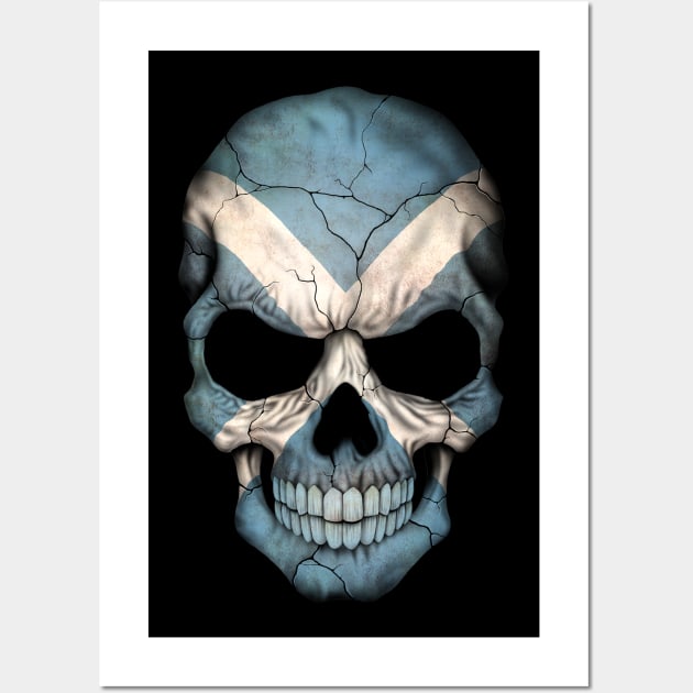 Scottish Flag Skull Wall Art by jeffbartels